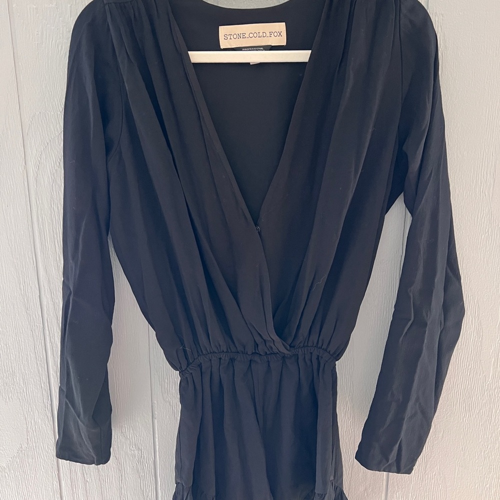 Stone Cold Fox ruffle shorts romper black Size 1